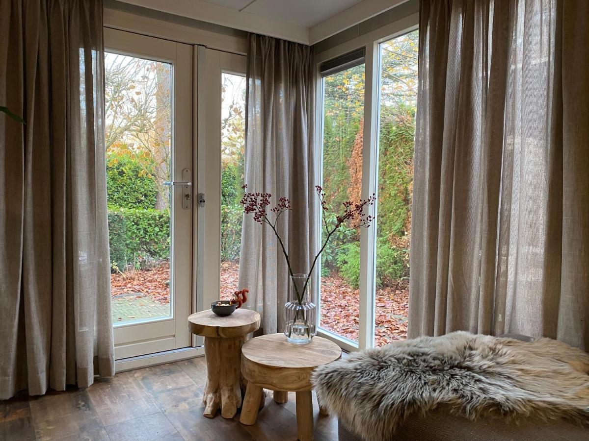 Sfeervol Boschalet 5 Persoons Met Sauna Voorthuizen Exteriör bild